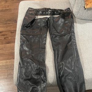 Leather chaps like new